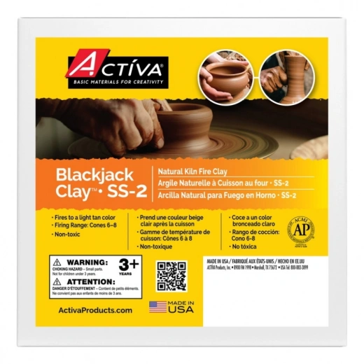 Blackjack Clay™ (Ss-2) Natural Pottery Clay, 5 Lb (2.3 Kg)