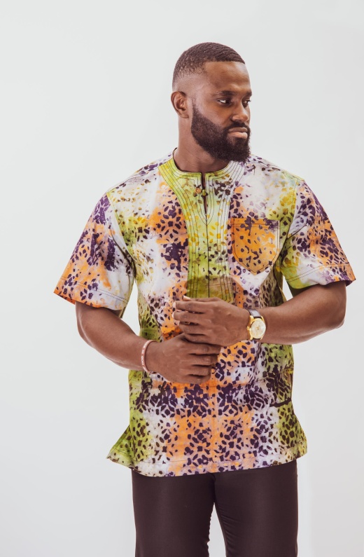 African Clothing for Men - Short Sleeves Shirt