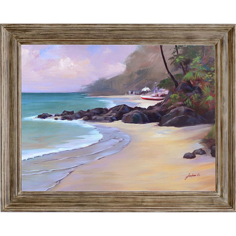 Tropical Beach Framed