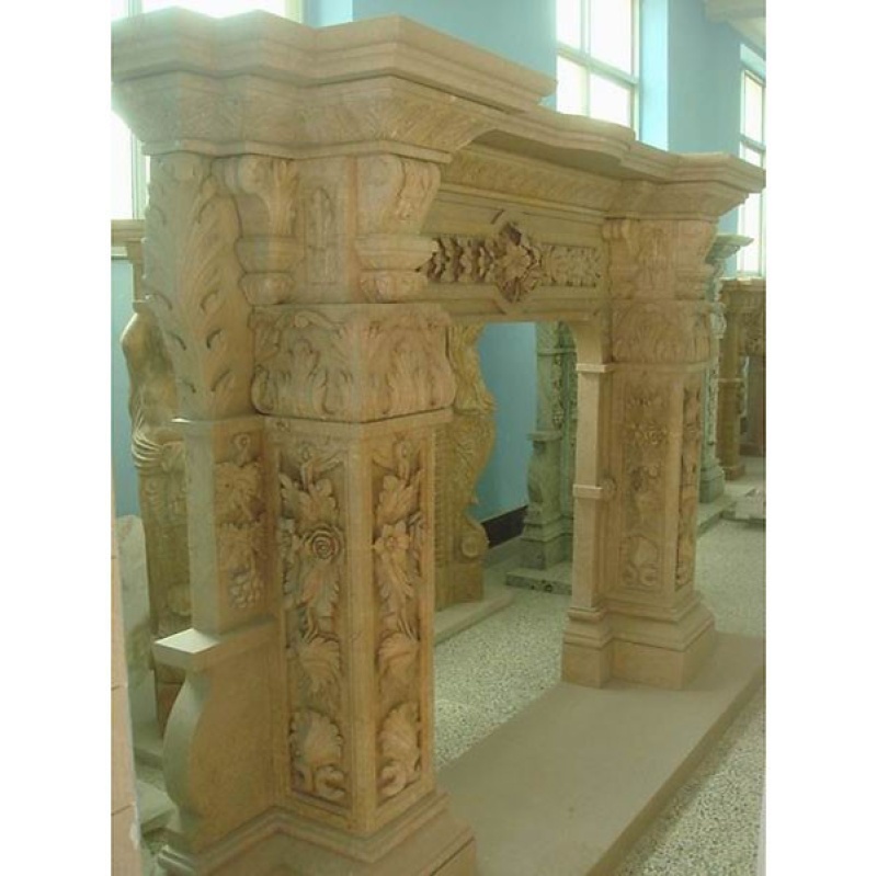 Sienna Marble Mantel (43X43)
