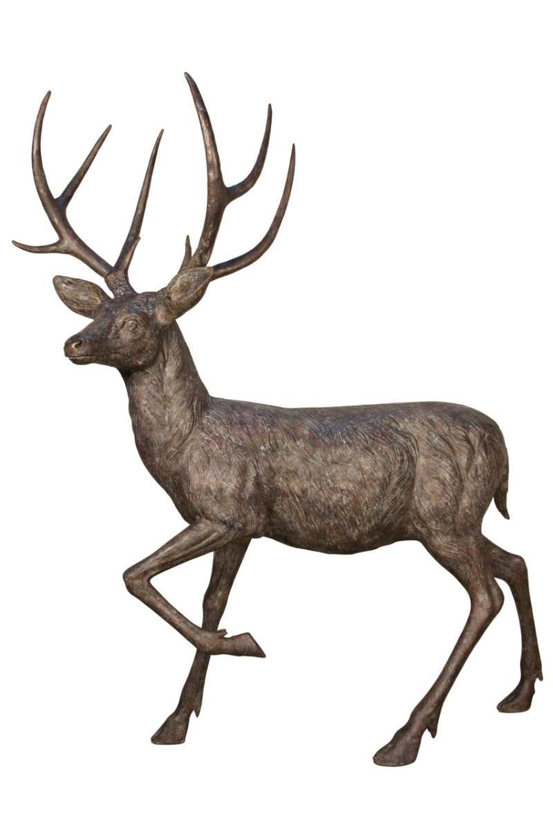 Bronze Buck Standing 62 Inches Long