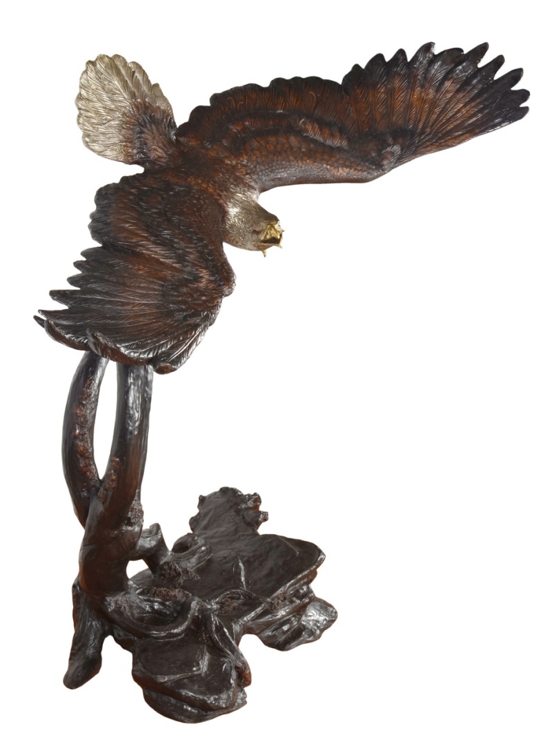 Spectacular Eagle On Tree 83 Inch Wide