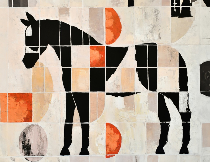 Geometric Horse Giclee