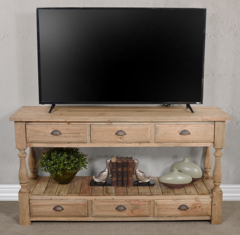 Farmhouse 6 Drawer Console Table