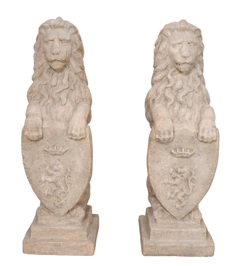 Heraldic Lion Set Of 2