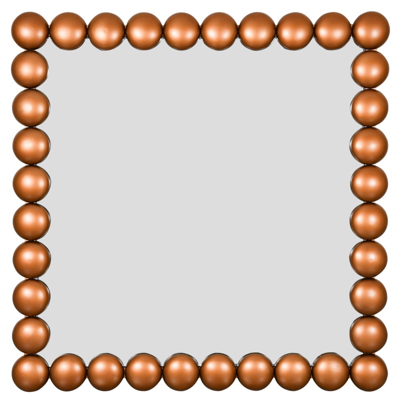 Nailhead Copper Wall Mirror