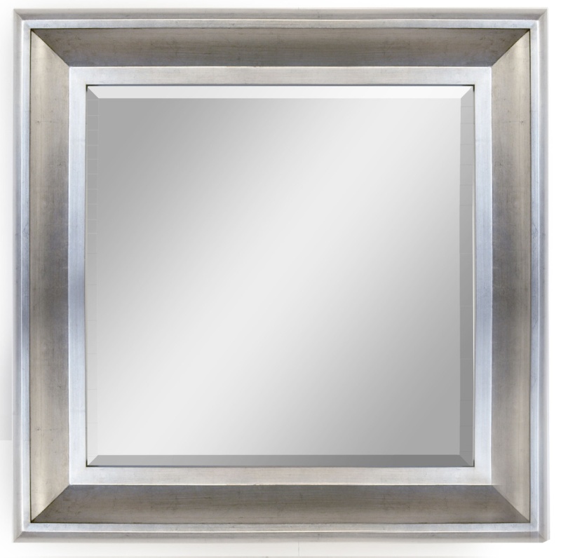 The Sterling Mirror 30X40 Silver With Champagne Wash