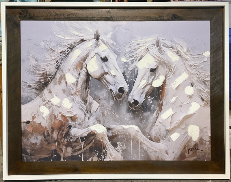 Framed Dance Of The Horses Giclee 36X48