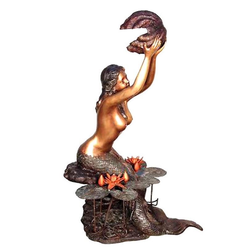 Mermaid With Shell Fountain