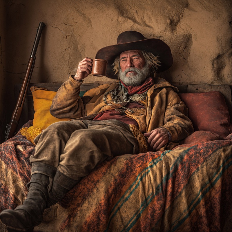 Man In Chair Drinking Whiskey 1