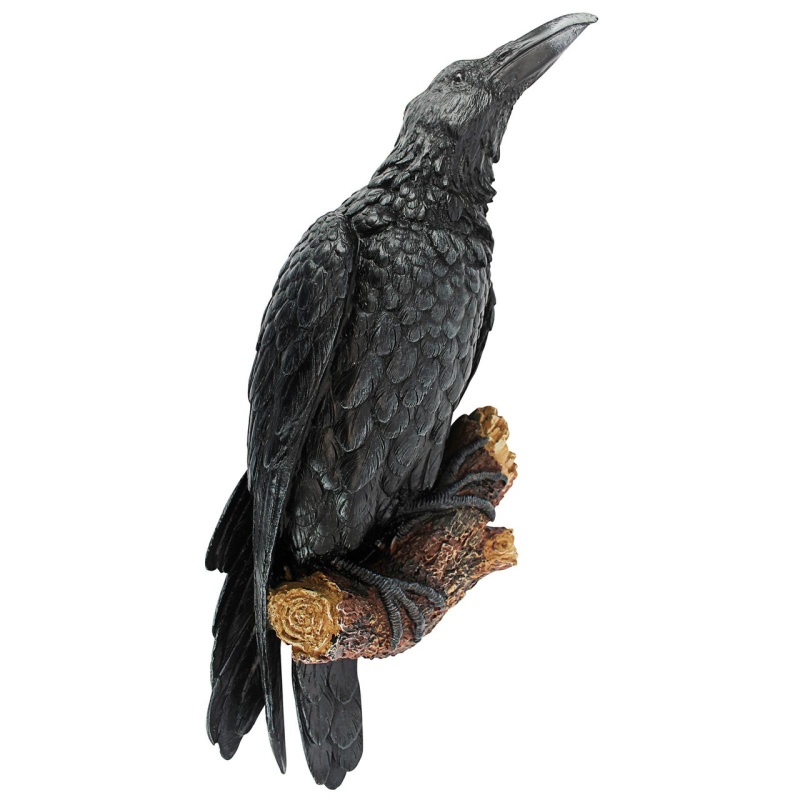 Perched Raven Wall Sculpture