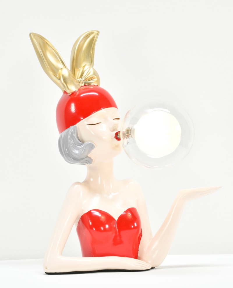Red Girl With Bubble Small