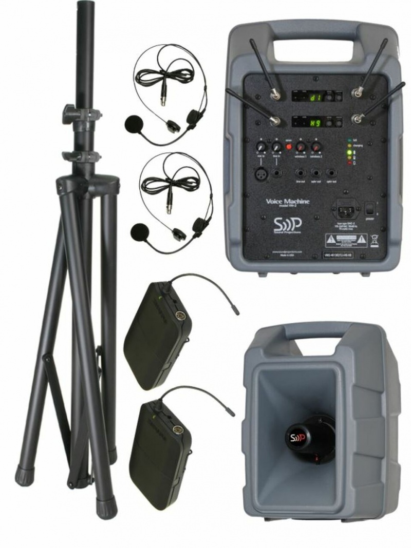 Sound Projections Vm-2 With Dual 60-Channel Digital Headset Wireless Systems