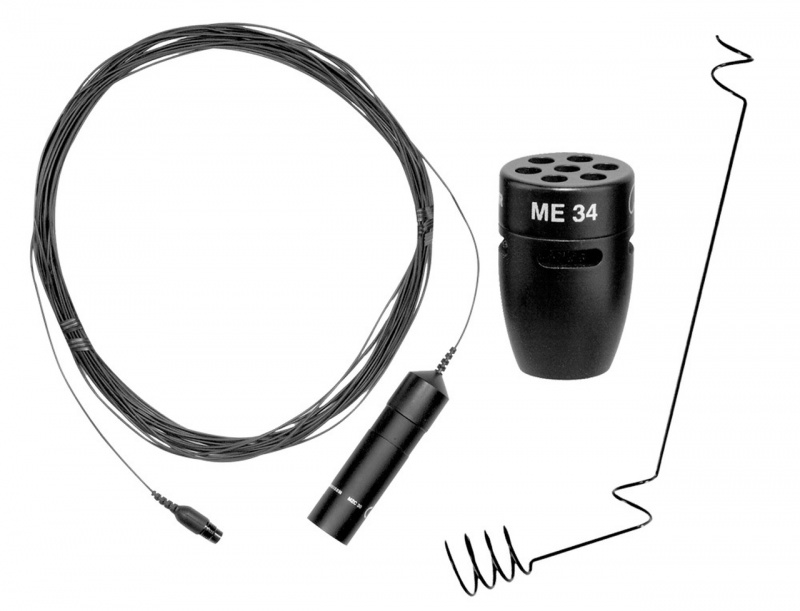 Sennheiser Me34 Cardioid Capsule, Mzc30 Cable And Mzh30 Ceiling Hanger