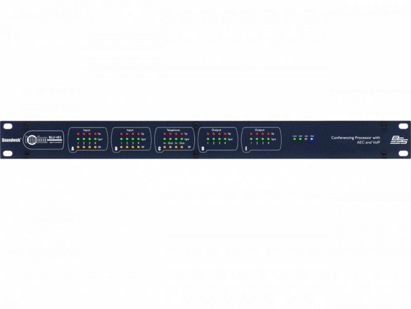 Bss Audio 8 Analog Mic/Line Input, 8 Analog Output, Networked Signal Processor W/ 8 Independent Aec Algorithms, Voip & Blu Link