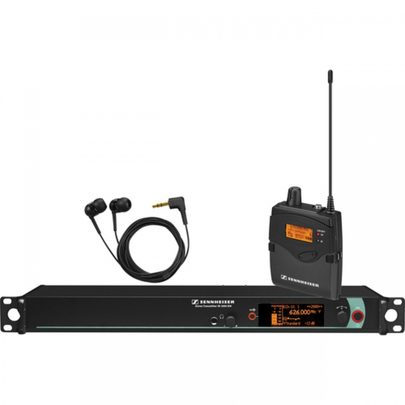 Sennheiser Single Channel Iem System: (1) Sr 2000Xp Iem Single Channel Stereo Iem Transmitter; (1) Ek 2000 Iem Stereo Iem Receiver With Ie4 Earbuds. Frequency Range Aw (516 / 558 Mhz)