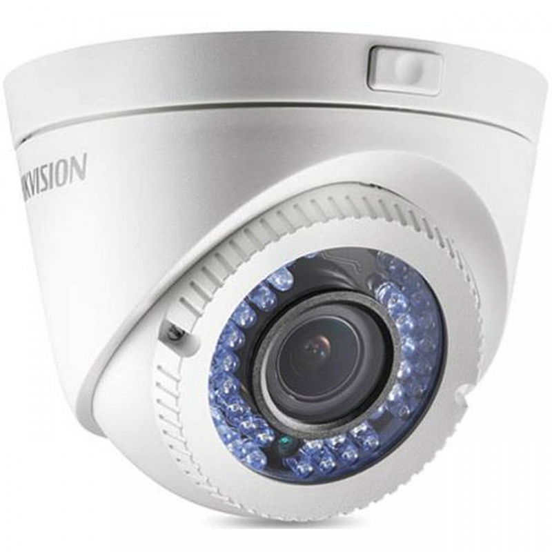 Hikvision Outdoor Ir Turret, Hd1080p, 2.8-12Mm Motorized Zoom/Focus, 50M Exir, Day/Night, True Wdr, Smart Ir, Utc Menu, Ip66, 12Vdc