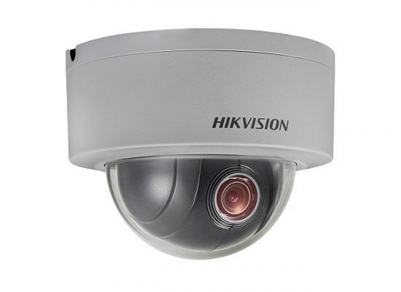 Hikvision Outdoor Mini Ptz, Surface Mount, 3M/1080P, H264, 4X Optical Zoom, Day/Night, Ip66, Poe/12Vdc