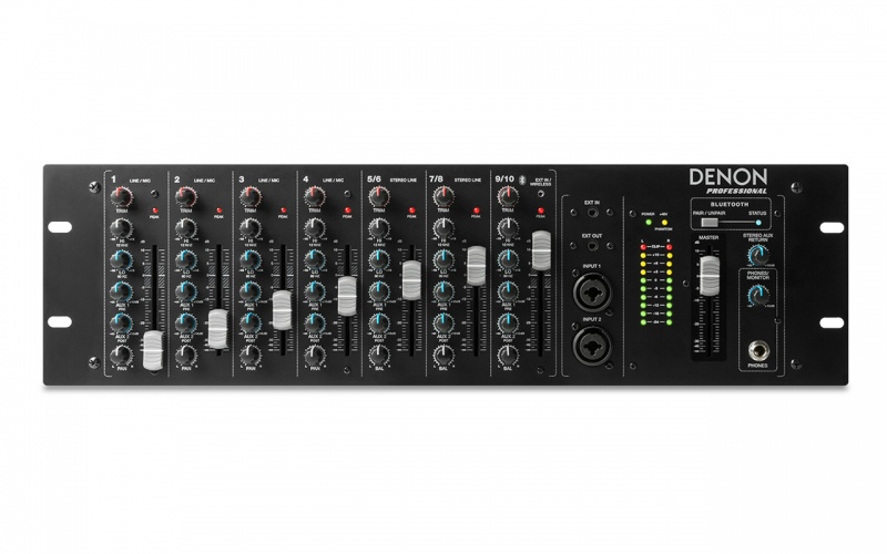 Denon Professional 10-Channel Rackmount Mixer With Bluetooth