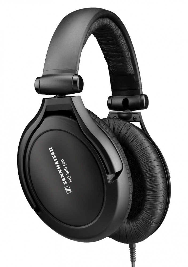 Sennheiser Closed, Around-The-Ear Collapsable Professional Monitoring Headphones With E.A.R. Technology, Carrying Case And Detachable Cable, Black