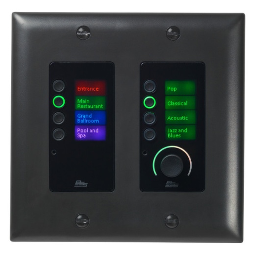BSS Audio Ethernet Controller with 8 Buttons and Volume (Black - US)