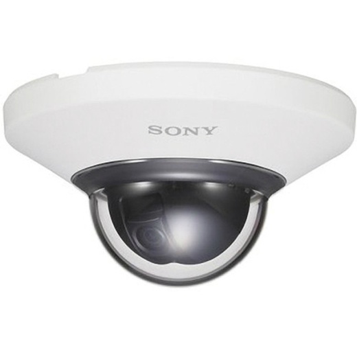 Sony 720P HD Impact Resistant 1.3 Megapixel Minidome IP Camera, White