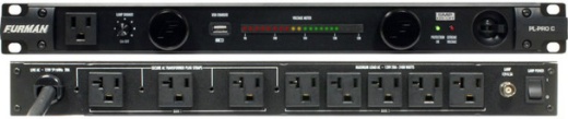 Furman 20A Advanced Power Conditioner with 9 Outlets, 1RU, and 10Ft Cord