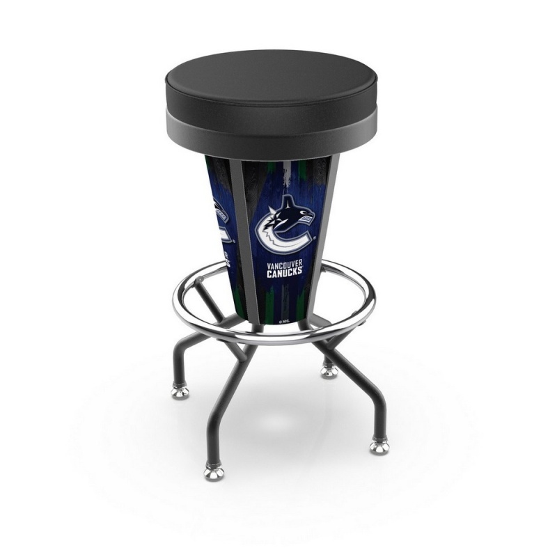 Lighted Vancouver Canucks Swivel Bar Stool By Holland Bar Stool Co