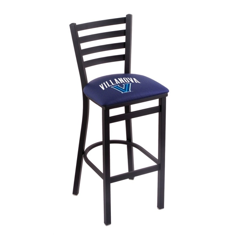 L004 Villanova 30" Stationary Bar Stool With Black Wrinkle Finish