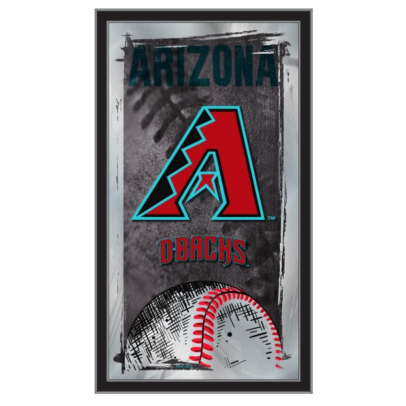 Arizona Diamondbacks 15" X 26" Baseball Mirror By Holland Bar Stool Company