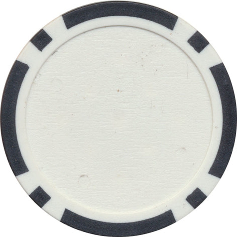 Black Classic 8 Stripe Poker Chip For Inlays / Roll Of 25 Pcs