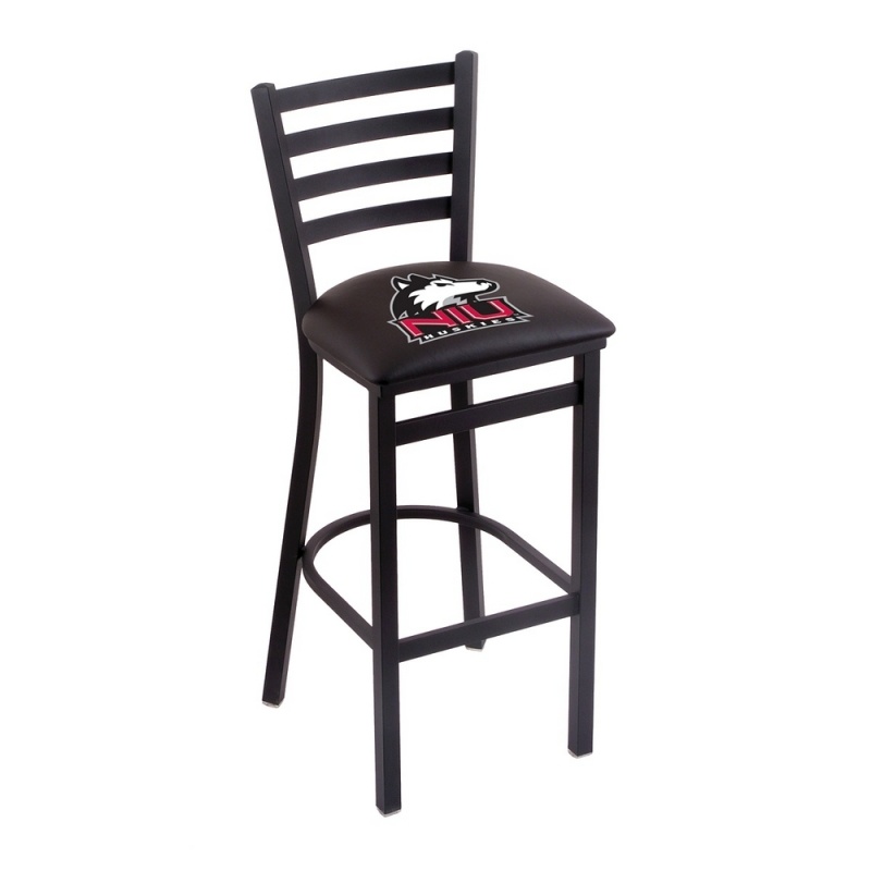 L004 Northern Illinois 25" Stationary Counter Stool With Black Wrinkle Finish