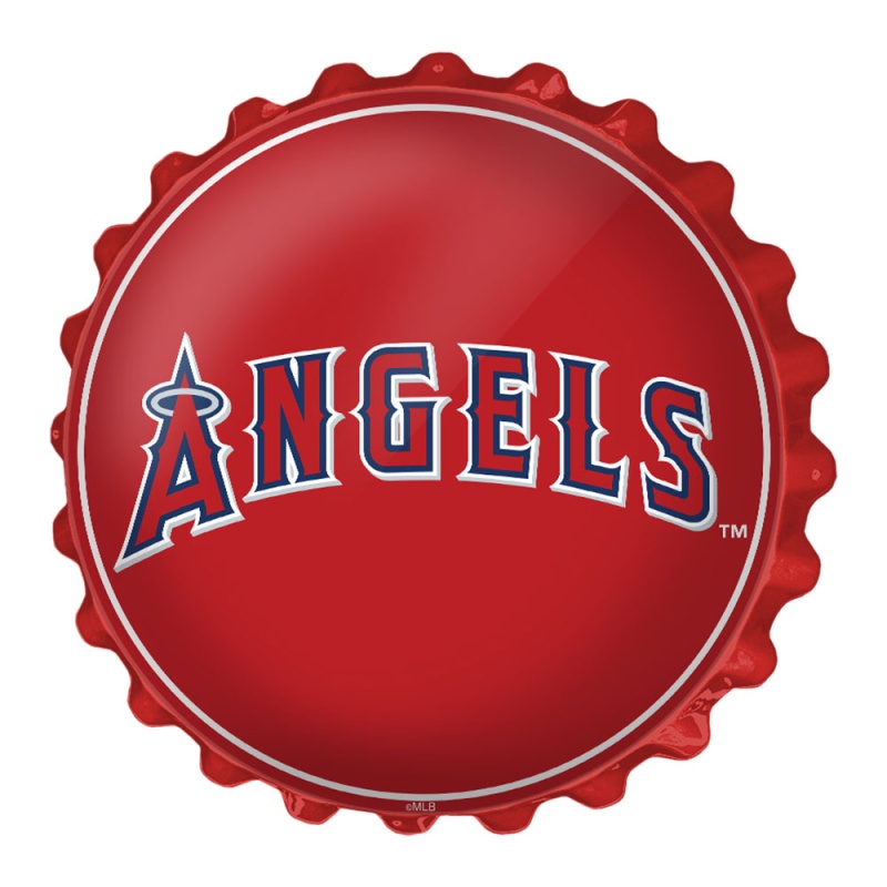 Los Angeles Angels: Wordmark - Bottle Cap Wall Sign