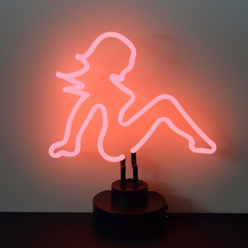 Mud Flap Girl Neon Sculpture 14" X 10" X 6"