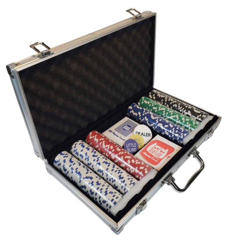 Fat Cat 300Ct Texas Hold'em Poker Chip Set