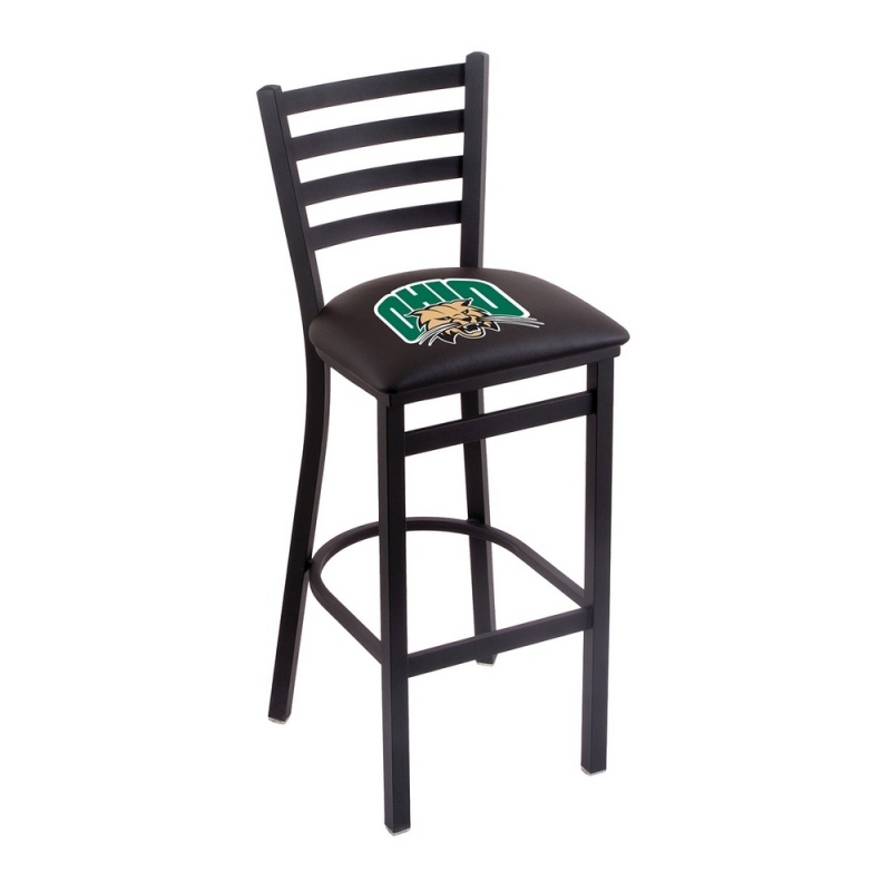 L004 Ohio University 30" Stationary Bar Stool With Black Wrinkle Finish