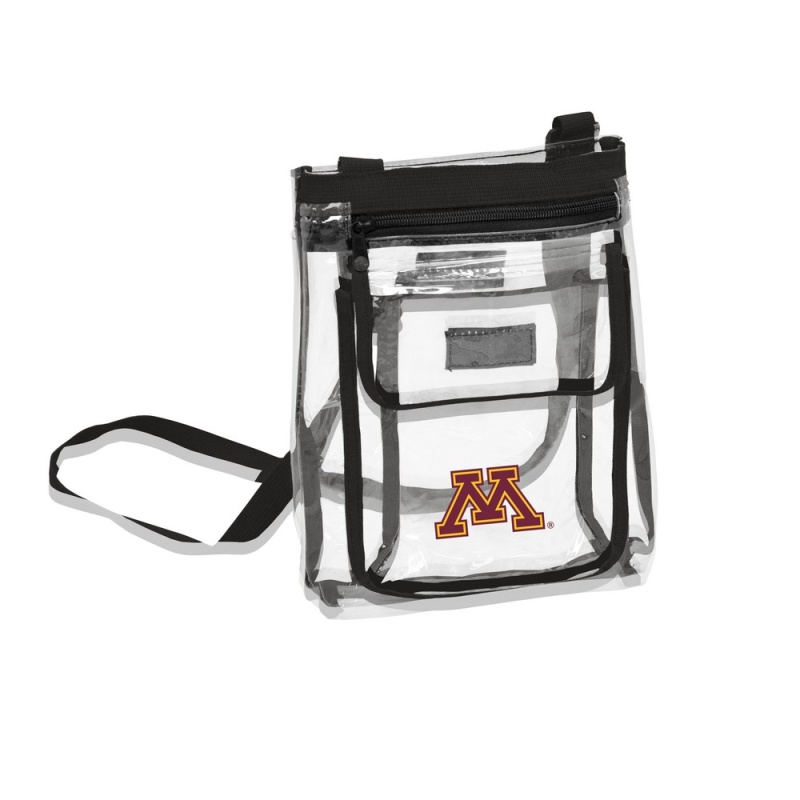 Minnesota Gameday Clear Crossbody Dark Red