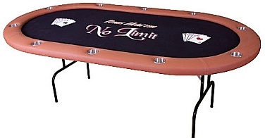 Home Style Texas Hold'em Poker Table (No Dealer Spot) Customizable