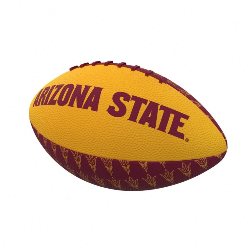 Az State Repeating Mini-Size Rubber Football