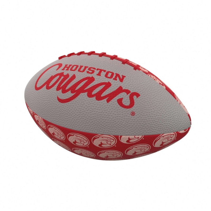 Houston Repeating Mini-Size Rubber Football