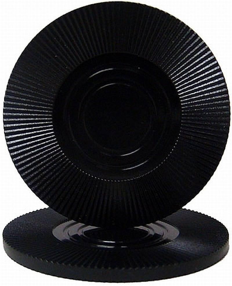 Black Interlocking Radial Plastic Chips