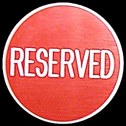 Reserved Button For Poker Gaming Table