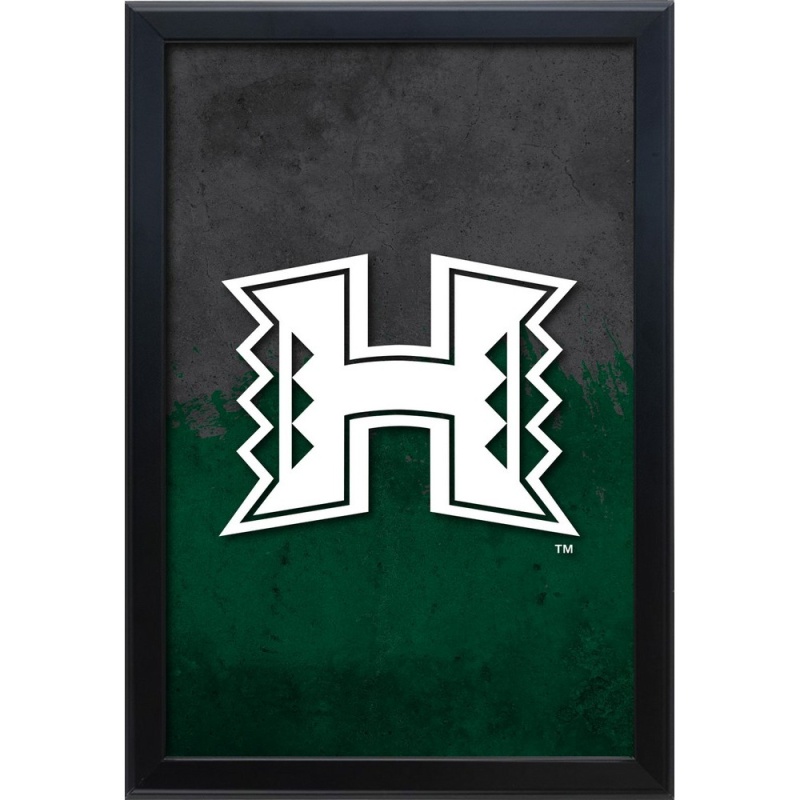 University Of Hawaii 15.75" X 23.5" Led Snap Frame Lightbox By Holland Bar Stool Company