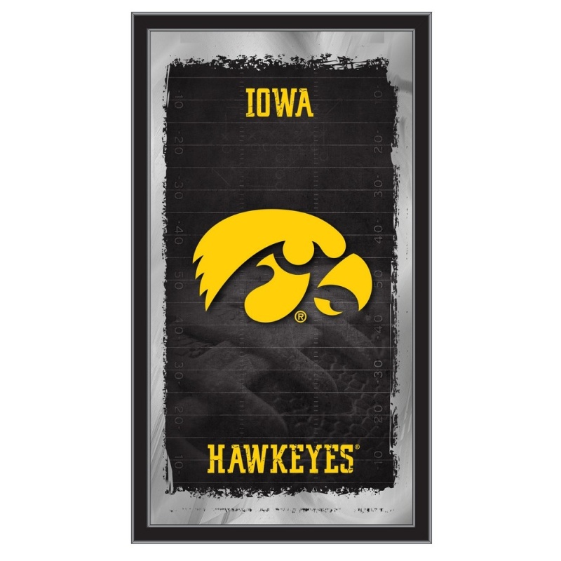 Iowa 15" X 26" Football Mirror By Holland Bar Stool Company