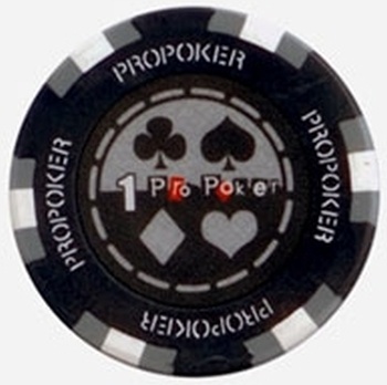 Pro Poker Clay Poker Chips 13.5G Sold By The Roll - $1