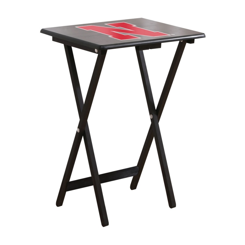 University Of Nebraska Large Folding Tv Tray Table