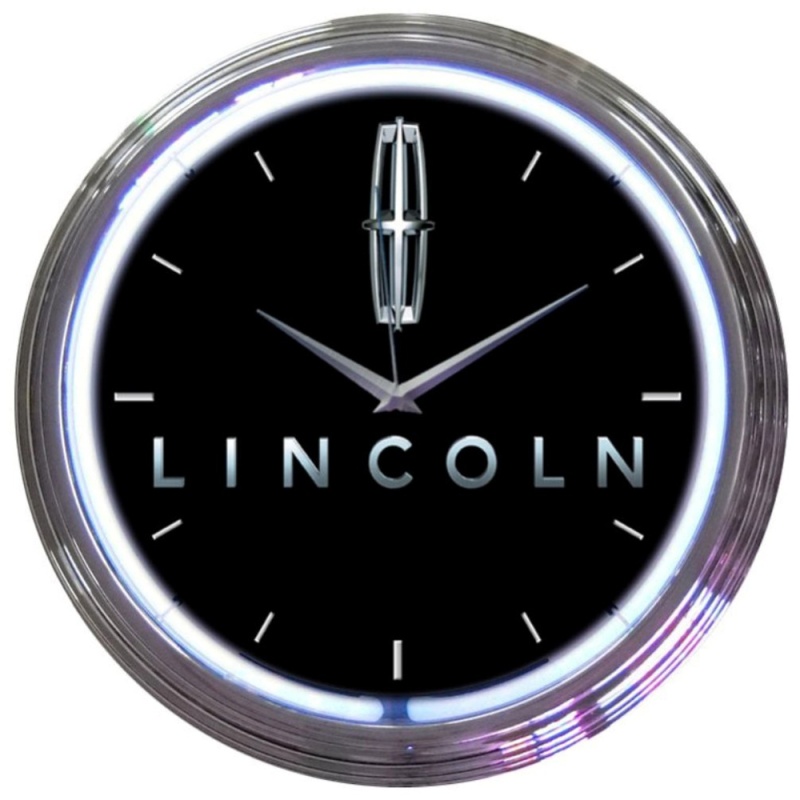 Lincoln Neon Clock 15" X 15" X 3"