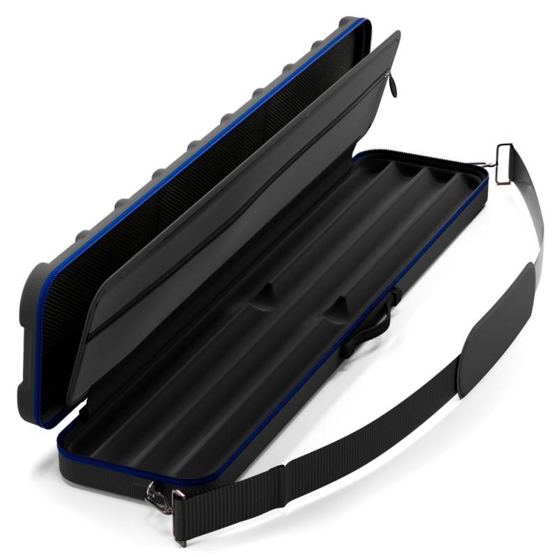 Casemaster Parallax Guard Billiard Cue Case (Pool Stick Case) Blue