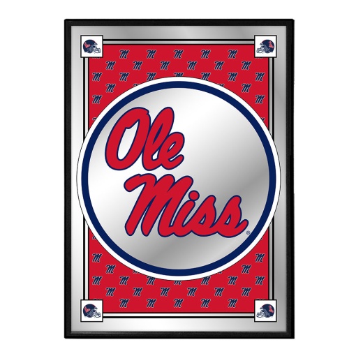 Ole Miss Rebels: Team Spirit, Stacked Framed Mirrored Wall Sign