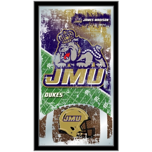 James Madison 15" X 26" Football Mirror By Holland Bar Stool Company